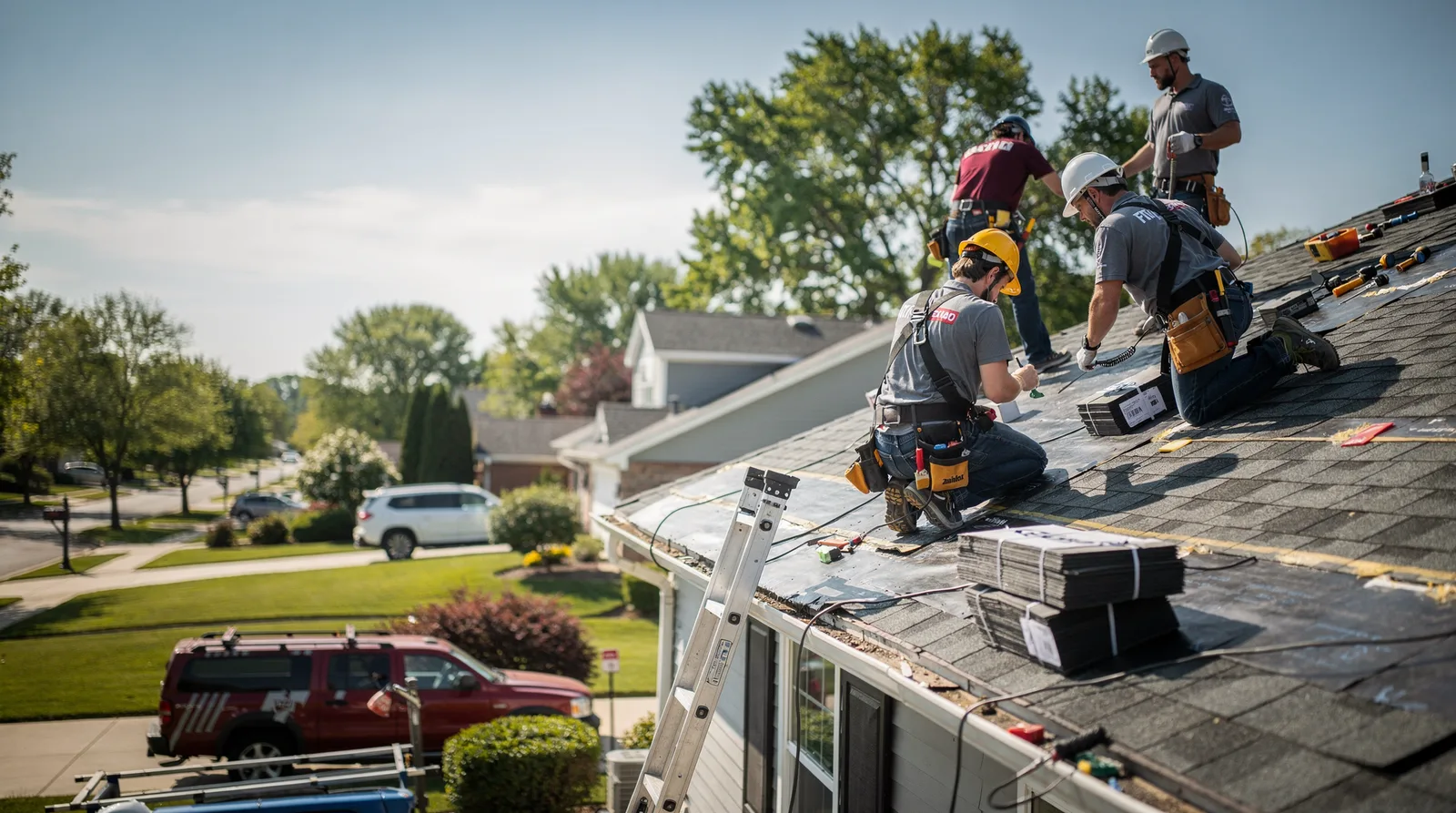 Roof Repair in Hazel Crest, IL around you